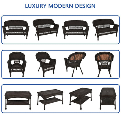 Wicker Patio 4-piece Conversation Set