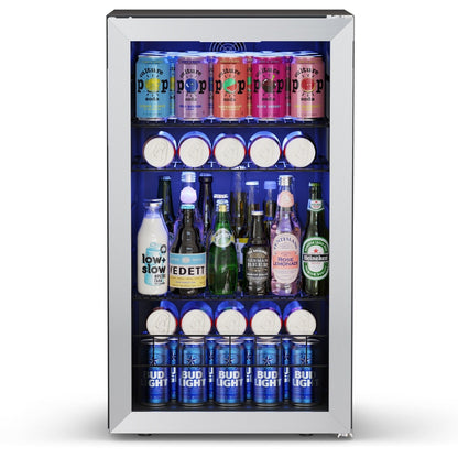 Yeego 19 Inch 140 Cans Single Zone Freestanding Beverage Cooler Refrigerator - 19 inch