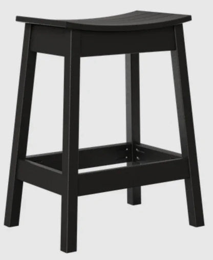Tabouret de bar d'extérieur en forme de selle